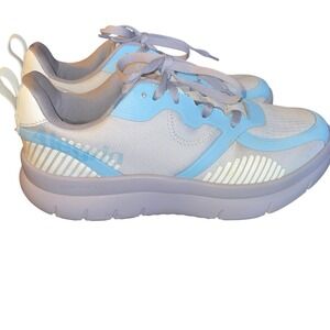 Alegria Rok n Roll Sneakers‎ Women's 39 US 9 White Blue Walking Comfort Shoes